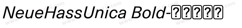 NeueHassUnica Bold字体转换